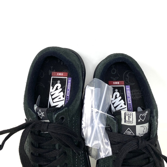 💖MEGA SALE💖VANS Bmx Old Skool Cuff Black Green Suede   Women’s  VN0A5JIPN42 - Picture 7 of 11